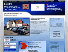 Tablet Screenshot of elektro-wiechmann.de